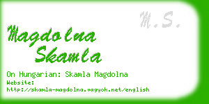 magdolna skamla business card